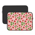 thumbnail image 2 of Pofeuu Strawberries Print Laptop Carrying Case,13-15-Inch Laptop and Tablet, Sleek Design, Durable and Water-Repellent Fabric, Business Casual or School-15 inch, 2 of 8