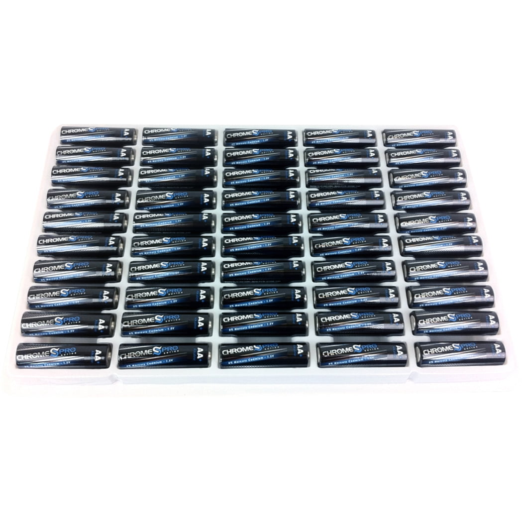Chrome Battery Chrome Pro Series 50AA Alkaline Batteries Replaces Energizer