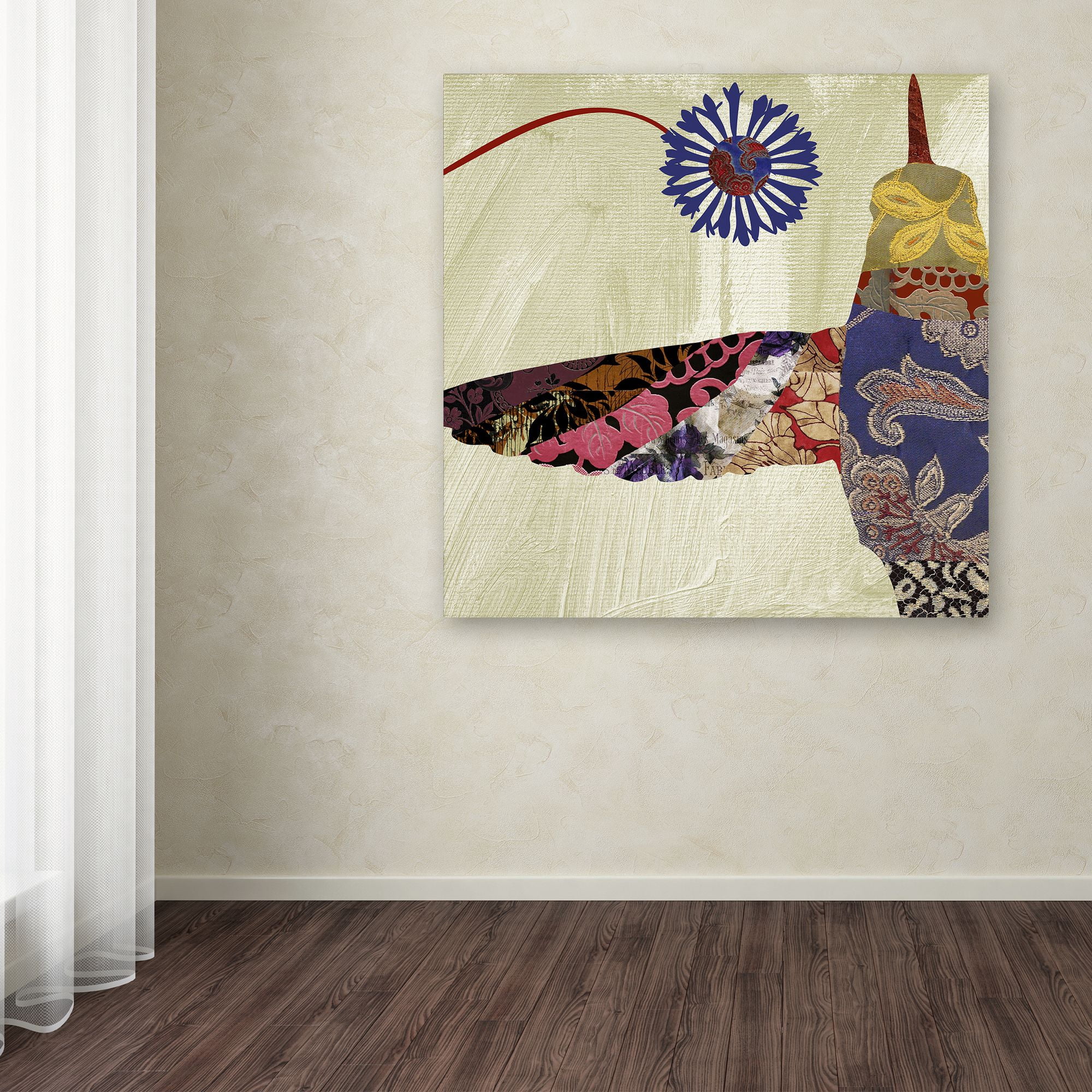 Trademark Fine Art "Hummingbird Brocade I" Canvas Art by Color Bakery