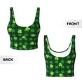 thumbnail image 5 of Lsque Happy St. Patrick's Day5 Printed Women'S Sports Bra, Compression, Moisture Wicking, High-Impact Sports Bra For Women,Supportive sports bra-Small, 5 of 9