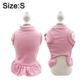 thumbnail image 2 of Spring and summer dog clothes small dog skirt solid color dog skirt fashion simple pleated hem,s，G158746, 2 of 5
