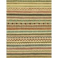 thumbnail image 1 of Ahgly Company Indoor Rectangle Abstract Chrome Gold Yellow Abstract Area Rugs, 6' x 9', 1 of 6