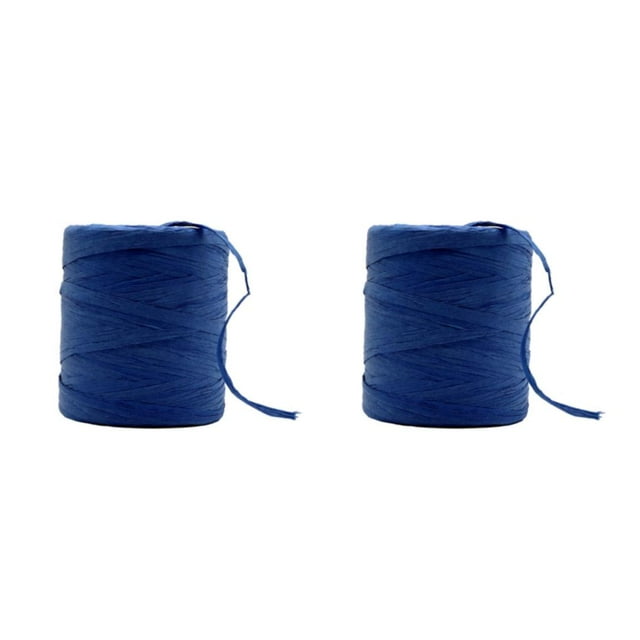 relayinert Application Grand Beaux Projets DIY avec Fil de Raphia Belles Couleurs Ruban en Papier Naturel Bleu Saphir 2Ensemble