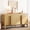 Oak, variant on WAMPAT 63" W Modern Large Buffet Sideboard Cabinet with Storages, Buffet Table Coffee Bar Wine Bar Storage Curved Cabinet with 4 Doors for Dining Room, Living Room, Kitchen,Lightt Oak