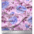 thumbnail image 1 of Soimoi Rayon Fabric Leaves & Floral Artistic Printed Fabric 1 Yard 56 Inch Wide, 1 of 3