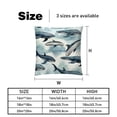 thumbnail image 5 of Whale Velvet Throw Pillow Covers with Unique Patterns - Set of 2 Throw Pillow Inserts Included for Home Decor, 16x16, 18x18, 20x20 Inches, 5 of 6