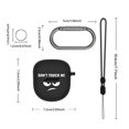 thumbnail image 1 of Funda de silicona para Audífonos con estampado divertido para Bose QuietComfort Earbuds II (negro) Ndcxsfigh Para estrenar, 1 of 6
