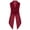 Burgundy, variant on Kids Girls Sleeveless Formal Swallowtail Jacket Lapel V Neck Tailcoat One-button Stage Party Outwear Blazer Coat Burgundy 6