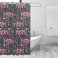 thumbnail image 2 of Rateoe Lovely Mom Ever Shower Curtain - Fancy Bathroom Shower Curtain Sets - Waterproof Shower Curtain with Hooks with 12 Plastic Hooks 72x72 Inches, 2 of 5