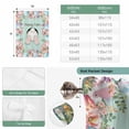 thumbnail image 6 of Turquoise Bunny Easter Tie Up Curtains for Windows, Adjustable Balloon Window Shades, Eggs Spring Floral Rabbits Wooden Kitchen Window Treatments Farmhouse Short Curtains with Rod Pocket 42"x45", 6 of 8