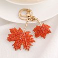 thumbnail image 2 of Kkkded Rhinestone Keychain Maple Leaf Pendant Keychain with Sparkling Rhinestones - for Car and Backpack, 2 of 7