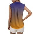 thumbnail image 6 of GERsome Women's Sleeveless Tank Tops Summer Button Down Shirts Loose Fit V Neck Work Office Ladies Shirts S-2XL, 6 of 6