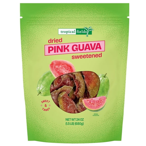 Tropical Fields Dried Pink Guava, 24 oz