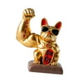 thumbnail image 2 of simhoa Sculpture Animale Bras Musclé Statue de Chien Porte-Bonheur pour Centre de Table Intérieur Or, 2 of 8