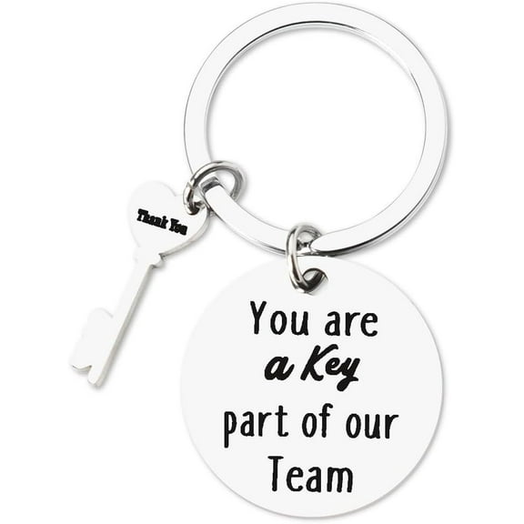 Staff Appreciation Gifts for Women Men Coworker Birthday Christmas Gift for Employee Thank You Gifts for Coach Instructors You Are A Key Part Of Our Team Keychain for Boss Teachers