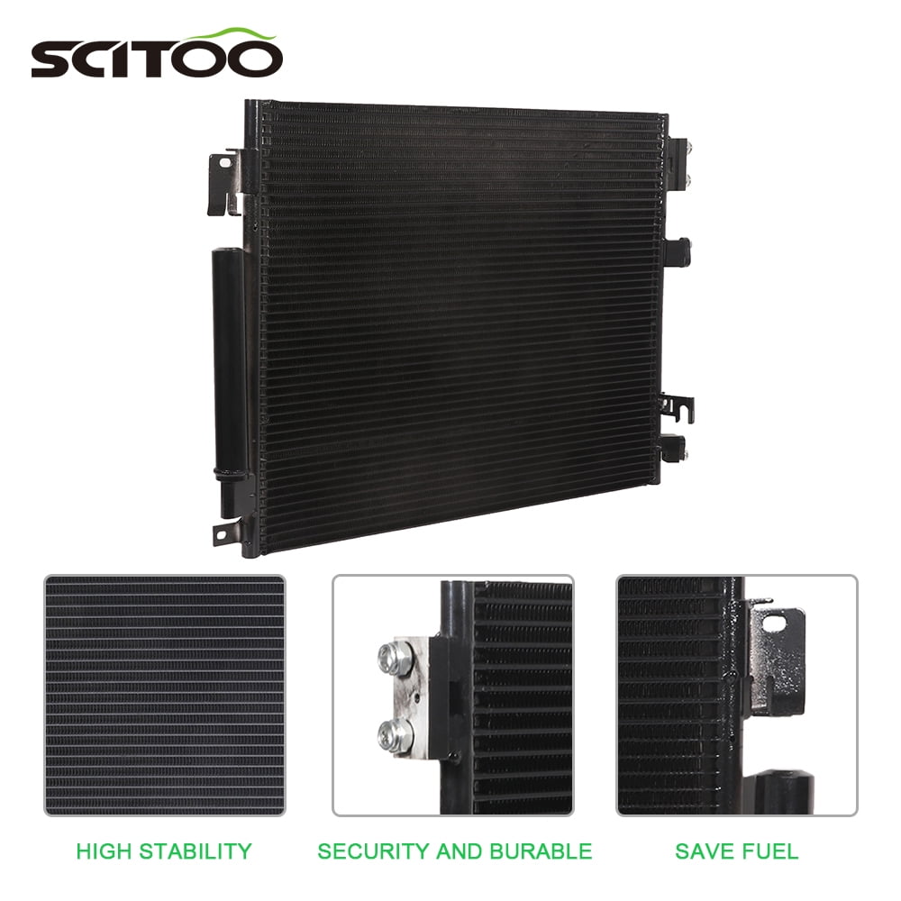 SCITOO AC A/C Condenser 3948 Compatible with 2011 2012 2013 2014 2015 2016 Chrysler 300 Dodge Challenger/Charger