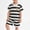 Brown, variant on ITSAME Boys Summer Outfit 2-Piece Striped Crewneck Short Sleeve Top and Shorts Kids Loose Casual Set Brown Size 7