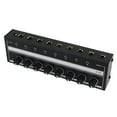 thumbnail image 1 of Amplificador de auriculares Portátil de metal de 8 canales, Amplificador de auriculares de estudio y escenario con control de volumen independiente, de distribución, 1 of 7