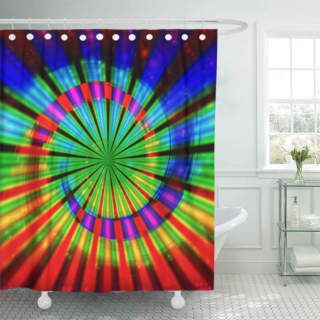 CYNLON Hippy Tie Groovy Rainbow Hippie Hippies Trippy Retro Bathroom