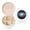 White, variant on The Galaxy Print Portable Jewelry Box,Round Mini Leather Travel Jewelry Case,Small Travel Jewelry Organizer,Jewelry Holder for Ring Necklace Earring for Women Girls-White