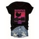 thumbnail image 2 of Cartoon Print T-Shirt, Casual Short Sleeve Top For Spring & Summer, Women's Clothing Tee For Adult, Men, Women, Teen, Teenager, Adolescent, Youth, 2 of 4