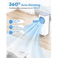 thumbnail image 3 of Windowless Portable Air Conditioner, 27" Bladeless Evaporative Air Cooler, Dual Tanks for 24H Cooling, 4 Modes & 3 Speeds, 25FT Remote&Timer, 360° Swing Swamp Cooler Air Cooler Indoor, 3 of 10