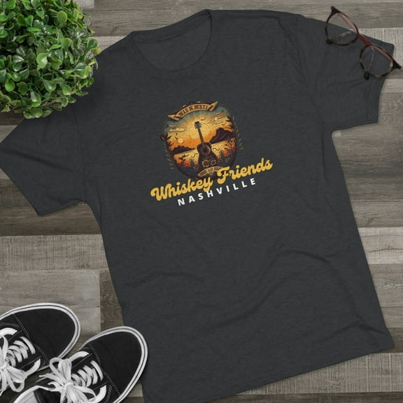 Whiskey Friends 2 - Unisex Tri-Blend Crew Tee