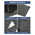 thumbnail image 5 of Little Donkey Andy Women's Lightweight Insulated Hybrid Jacket for Hiking Running Ski Warm Gray S, 5 of 7