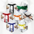 thumbnail image 5 of Uxcell Taekwondo Colored Ranking Belt 1.6"x7.9Ft 2.4m, Polyester Martial Arts Judo Karate Belt, Green&Blue, 5 of 5