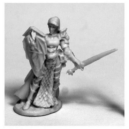 Reaper Miniatures Mara Frostblade, Antipaladin #77490 Bones Unpainted Figure