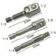 thumbnail image 4 of 3 unids/set adaptador de enchufe de acero al cromo vanadio vástago hexagonal 1/4 pulgadas 3/8 pulgadas 1/2 pulgadas extensión brocas barra juego de puntas hexagonales, 4 of 5