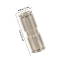 thumbnail image 2 of HINTRMENT 5Pcs Copper Hose Connectors for Pneumatic Equipment Compatibility, 2 of 6
