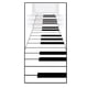 thumbnail image 1 of Corredor de teclado de piano (paquete de 6) The Beistle Company 54235, 1 of 1