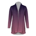 thumbnail image 5 of Ploknplq Vêtements d'Automne pour Femmes 2023 Cardigan pour Femmes Mode Cardigan Veste Décontractée Imprimée Manches Longues Haut Cardigan Veste Hauts pour Femmes Violet TTG, 5 of 5