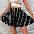 thumbnail image 6 of UDAUDU Womens Flowy Shorts Summer Casual Ruffle Drawstring Elastic Waist Beach Vacation Bottoms Trouser Black M, 6 of 6