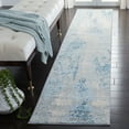 thumbnail image 3 of SAFAVIEH Tulum Aleah Abstract Runner, 2' x 7', Grey/Blue, 3 of 8