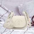 thumbnail image 2 of Bolso de hombro para mujer Yuyangstore Bolso cruzado informal de Tela de PU para ir de compras senderismo calle Beige, 2 of 8