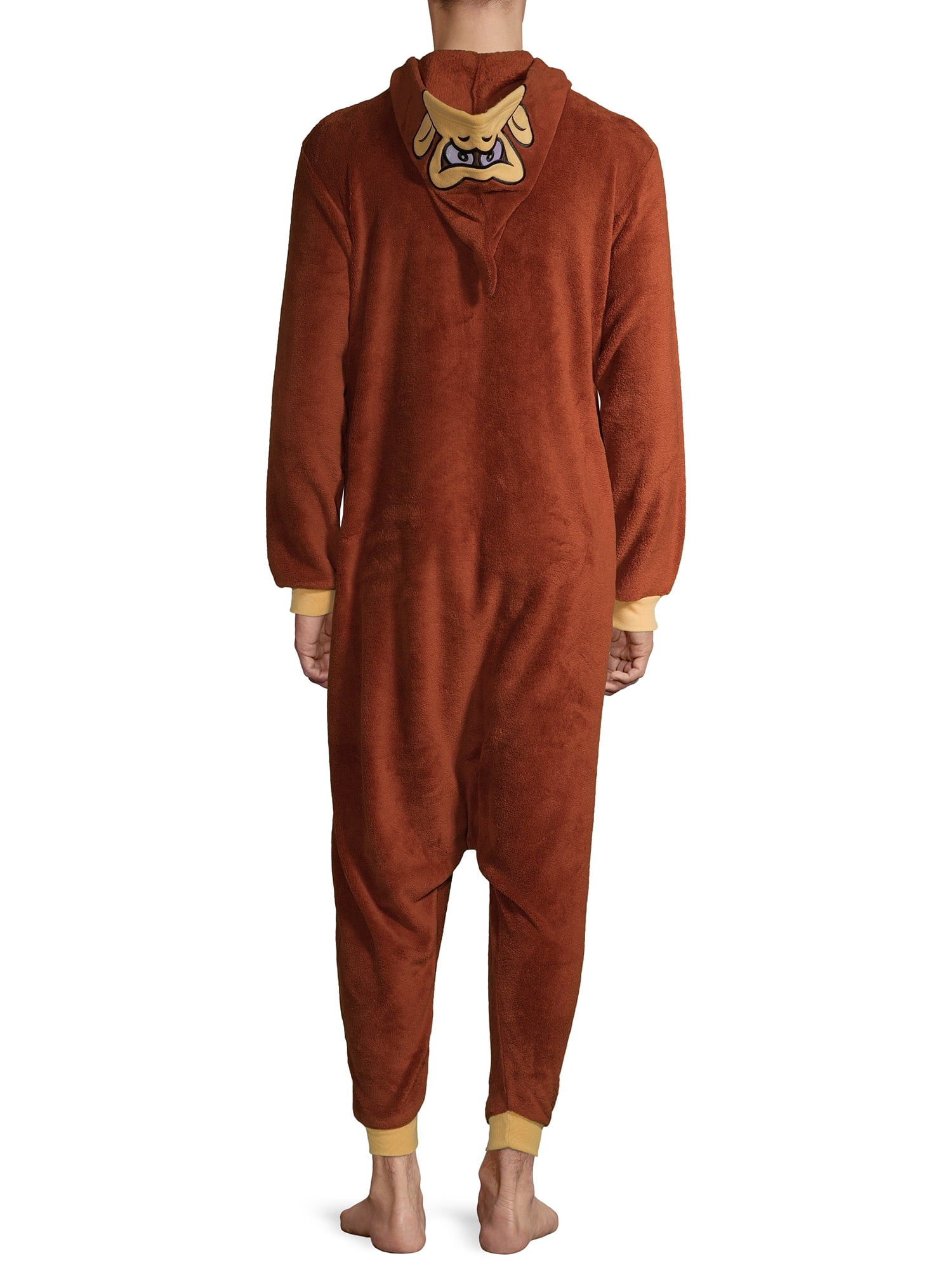 Nintendo, Adult Mens, Super Mario Brothers Donkey Kong Pajamas Union Suit, Sizes S-XL