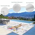thumbnail image 3 of Bunny Easter Outdoor Rug 4x6 Ft - Reversible Patio Rug Outdoor Camping Rugs, Spring Floral Pastoral Wooden Washable Indoor Outdoor Area Rugs, Non-Slip Outdoor Carpet Runner for Deck/Porch, 3 of 8