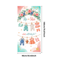 thumbnail image 3 of Floral Design Gender Reveal Banner Cute Bear Baby Shower Decoration for Party Celebration Event Decorations Indoor Use, 3 of 7