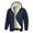 #Navy, variant on DPTALR Men's Casual Fashionable Solid Color Long Sleeve Hooded Jacket with Buttons,Pocket,Navy,, M