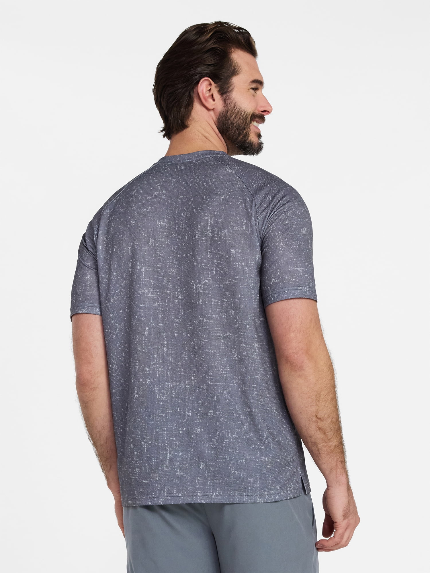 Athletic Works Men's and Big Men's DriWorks Mesh Tee with Short Sleeves, Sizes XS-5XL