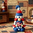 thumbnail image 4 of 4th of July Patriotic Mini Gnomes Figurines Small Gnomes Figures Statue Tabletop Decoration 250th Anniversary Memorial Day Gifts Home Decor Office Desk Ornament,1pcs, 4 of 6