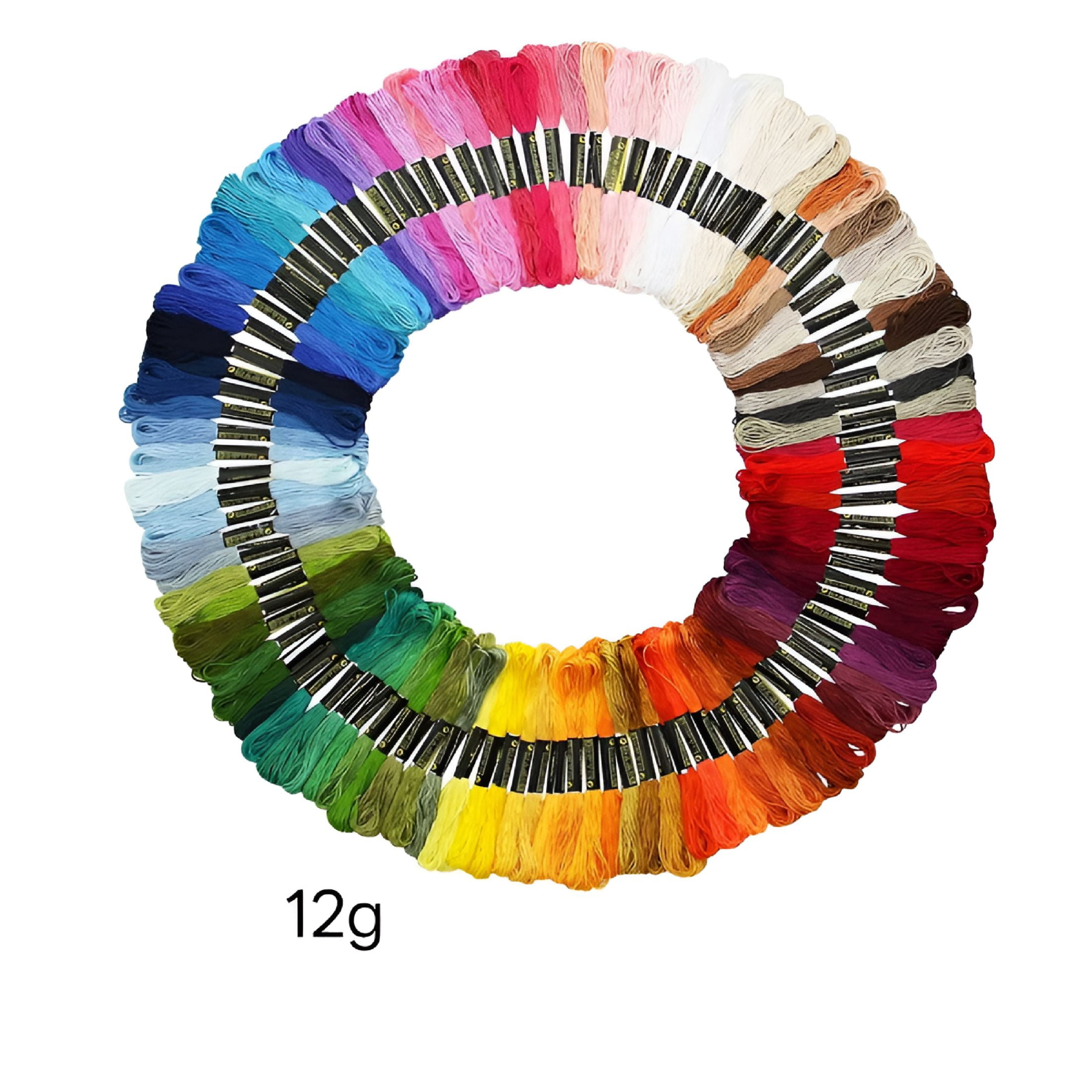 TUWAFE Rainbow Color 55/105 Skeins Embroidery for Cross-Stitch,Sewing,Diy Crafts,Gifts 8 M/Piece