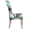 thumbnail image 3 of ZHANZZK Geometric Pattern in Memphis Style Stretch Chair Cover Protector Seat Slipcover for Dining Room Hotel Wedding Party Set of 1, 3 of 5