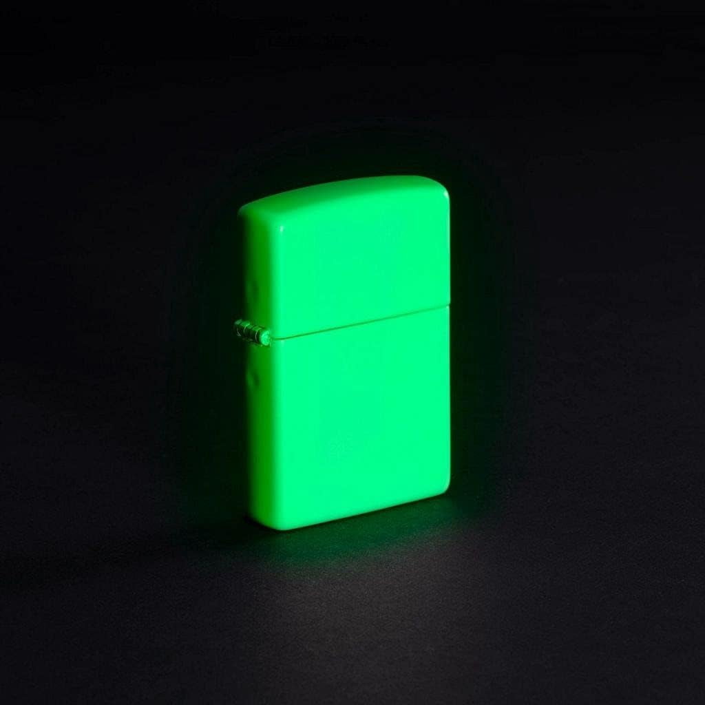 Zippo Lighter - Personalized Message Engraved on Backside Unique Colored Windproof Lighter (Glow in The Dark #49193)