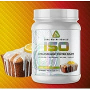 Core Nutritionals ISO, 100% Micro Filtered, Zero Artificial Fillers, 24g Whey Protein Isolate, 32 Servings (Lemon Pound Cake)