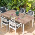 thumbnail image 2 of Spring Daisy Table Cloths for 6 Foot Rectangle Tables, Pink Flowers Wreath Leaves Farmhouse Brown Patio Waterproof Elastic Fitted Tablecloths, Washable Rectangular Table Cover for Camping, 2 of 8