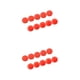 thumbnail image 1 of Yuarrent 10 Uds. De tornillos hexagonales para bicicleta, cubiertas de tornillos, Kit de pernos y tuercas resistentes al agua de plástico, M6,rojo 2piezas, 1 of 6