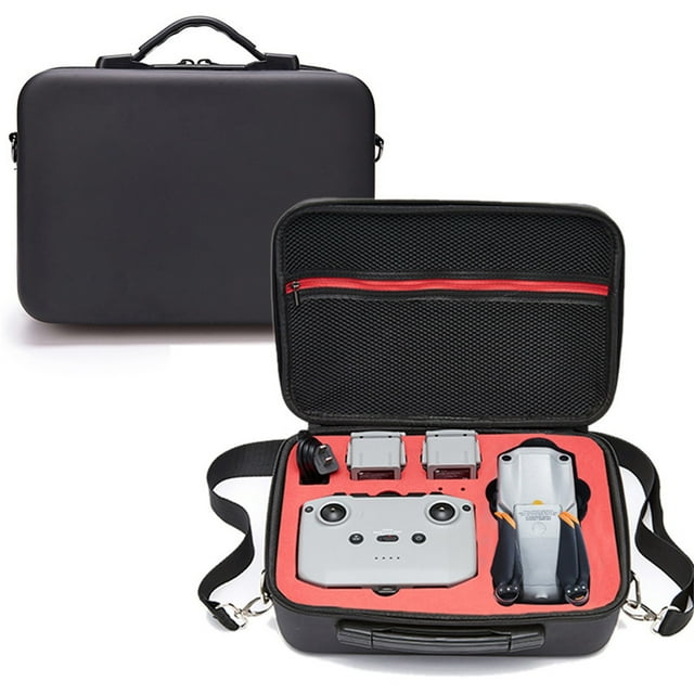 DJI Mavic Air 2S Étui Rigide de Transport / Sac Protecteur Portable en EVA avec Sangle / Résistant à l'Eau / Range Drone, Chargeur, Batteries, Télécommande / 30x22x12 cm / Matériau PU Durable / Poids Léger 635 g
